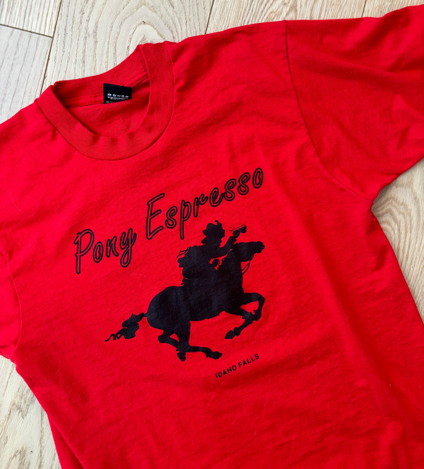 Vintage "Pony Espresso" Single-Stitch Tee