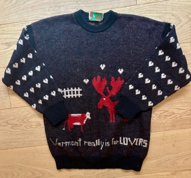Vintage "Vermont Really is for Lovers" Wool Sweater
