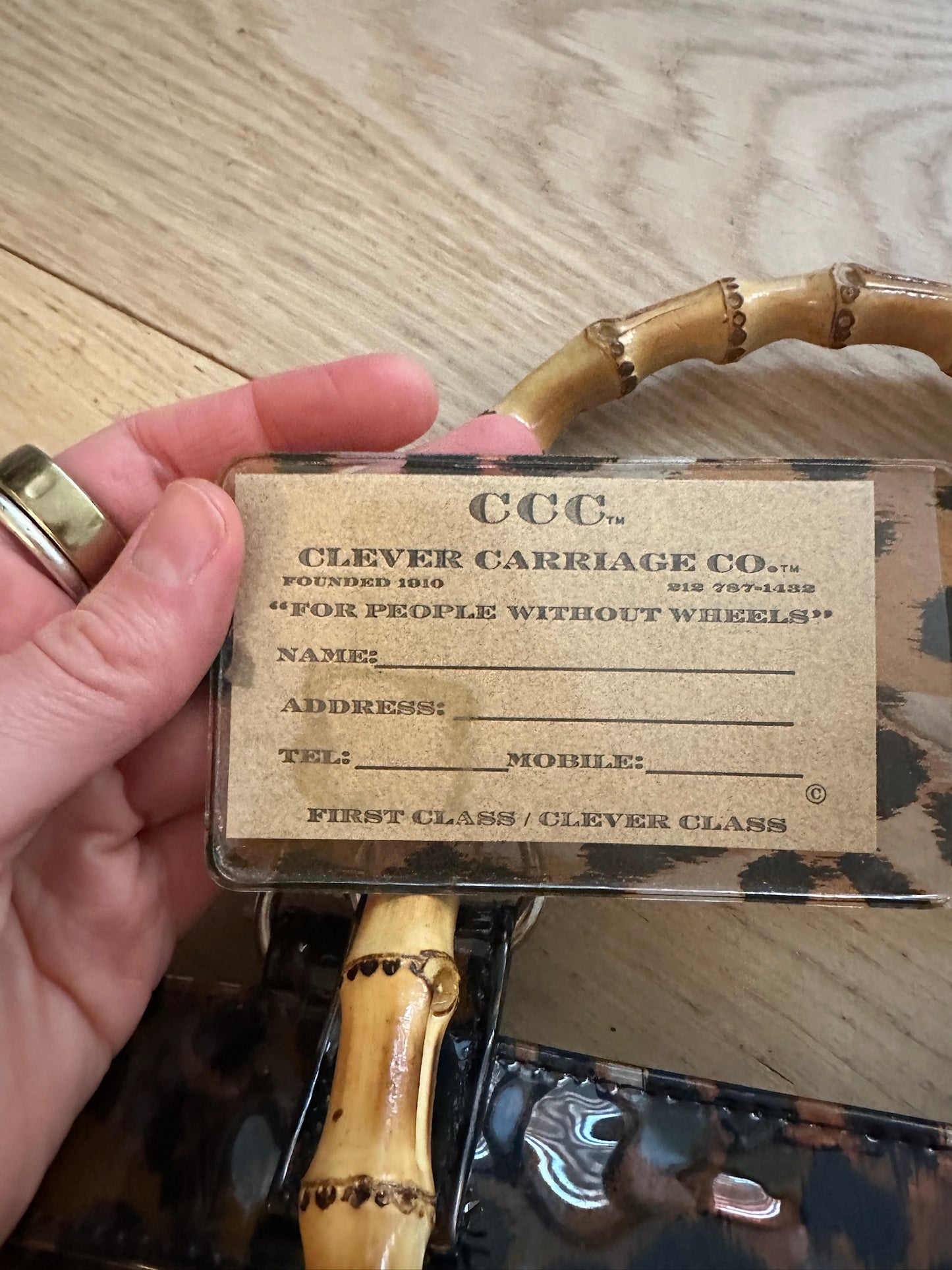 Vintage Leopard Print Tote