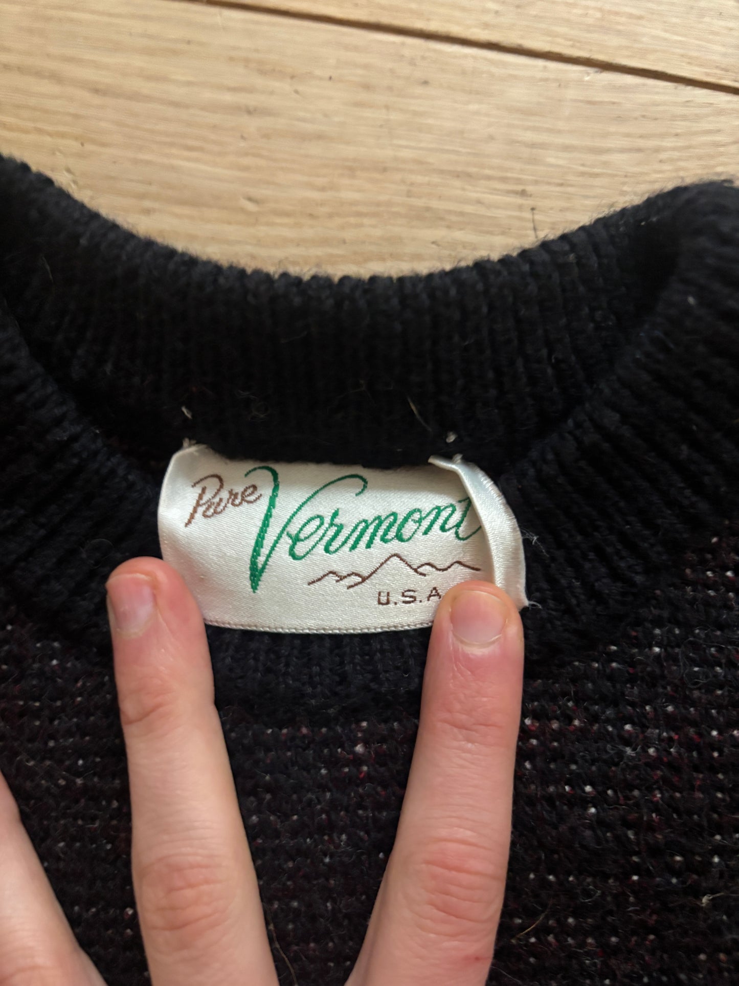 Vintage "Vermont Really is for Lovers" Wool Sweater