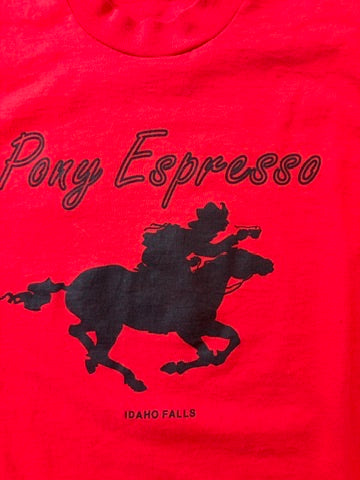 Vintage "Pony Espresso" Single-Stitch Tee