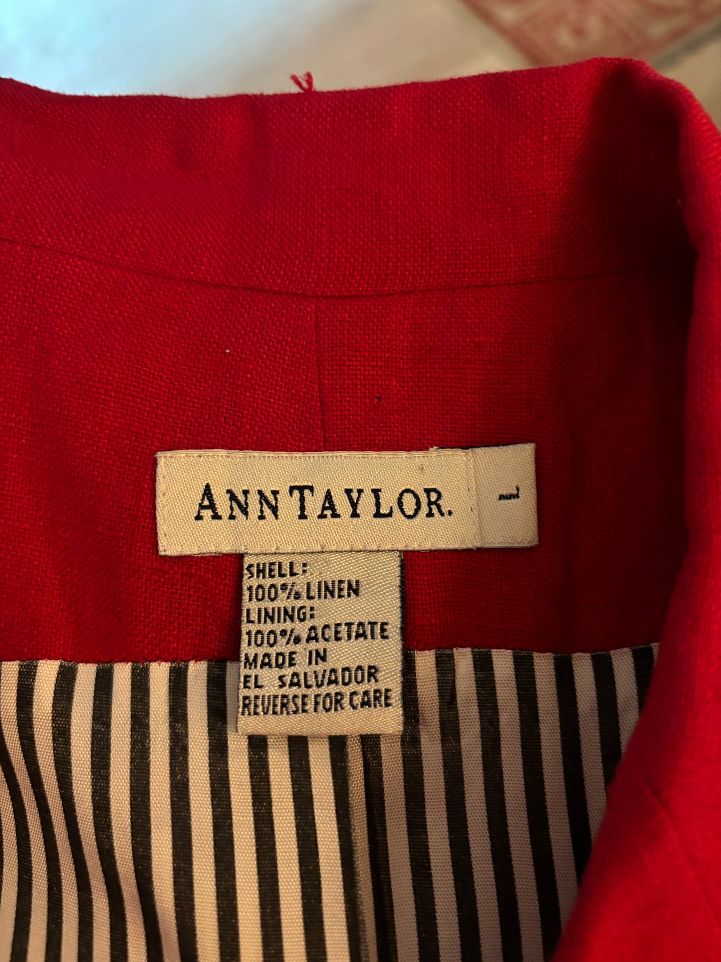 Vintage Ann Taylor Linen Vest