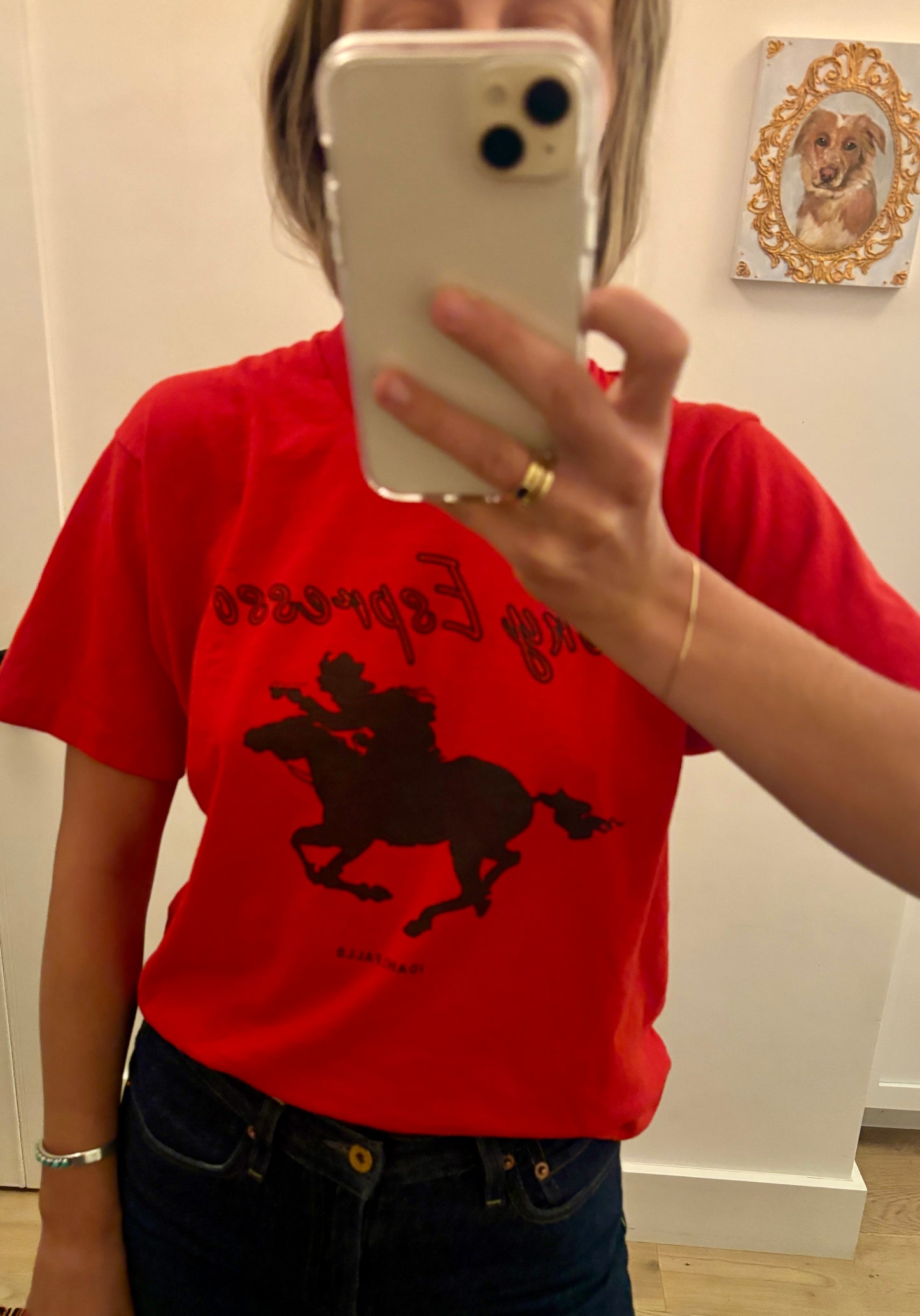 Vintage "Pony Espresso" Single-Stitch Tee