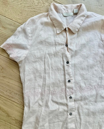 Embroidered Linen Dress