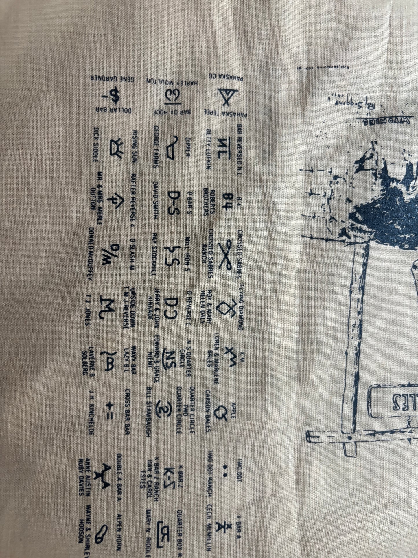 Vintage Wyoming Ranch Bandana