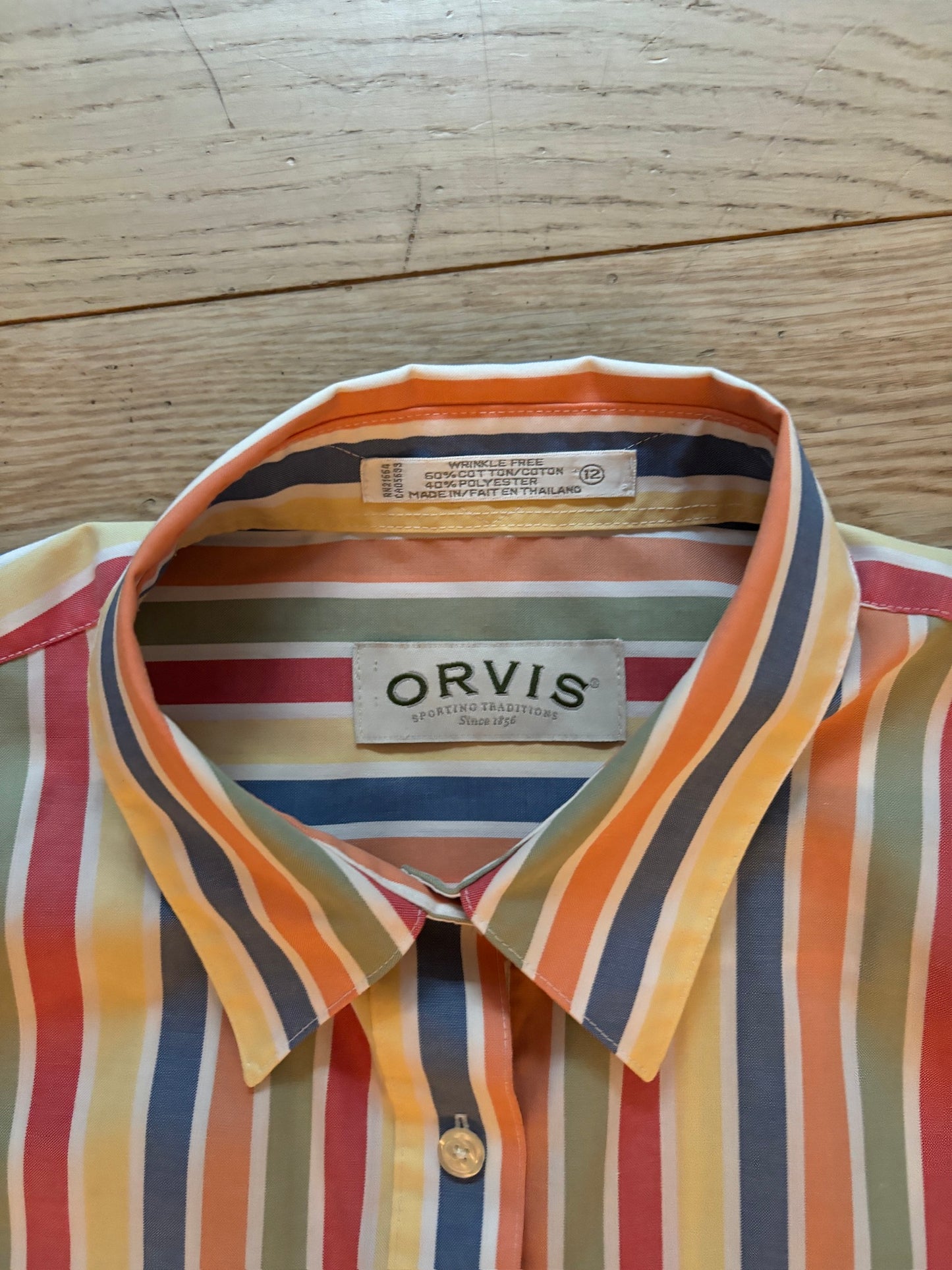 Orvis Colorful Striped Button Down