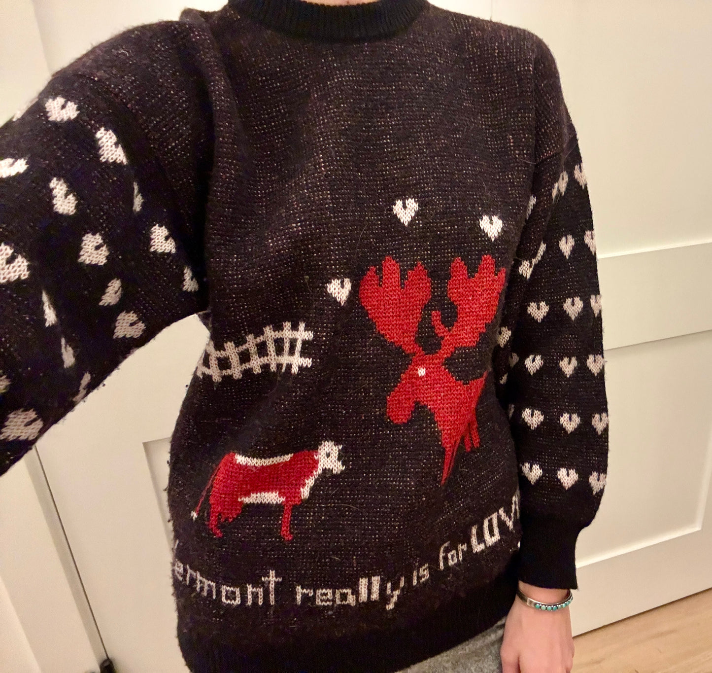 Vintage "Vermont Really is for Lovers" Wool Sweater