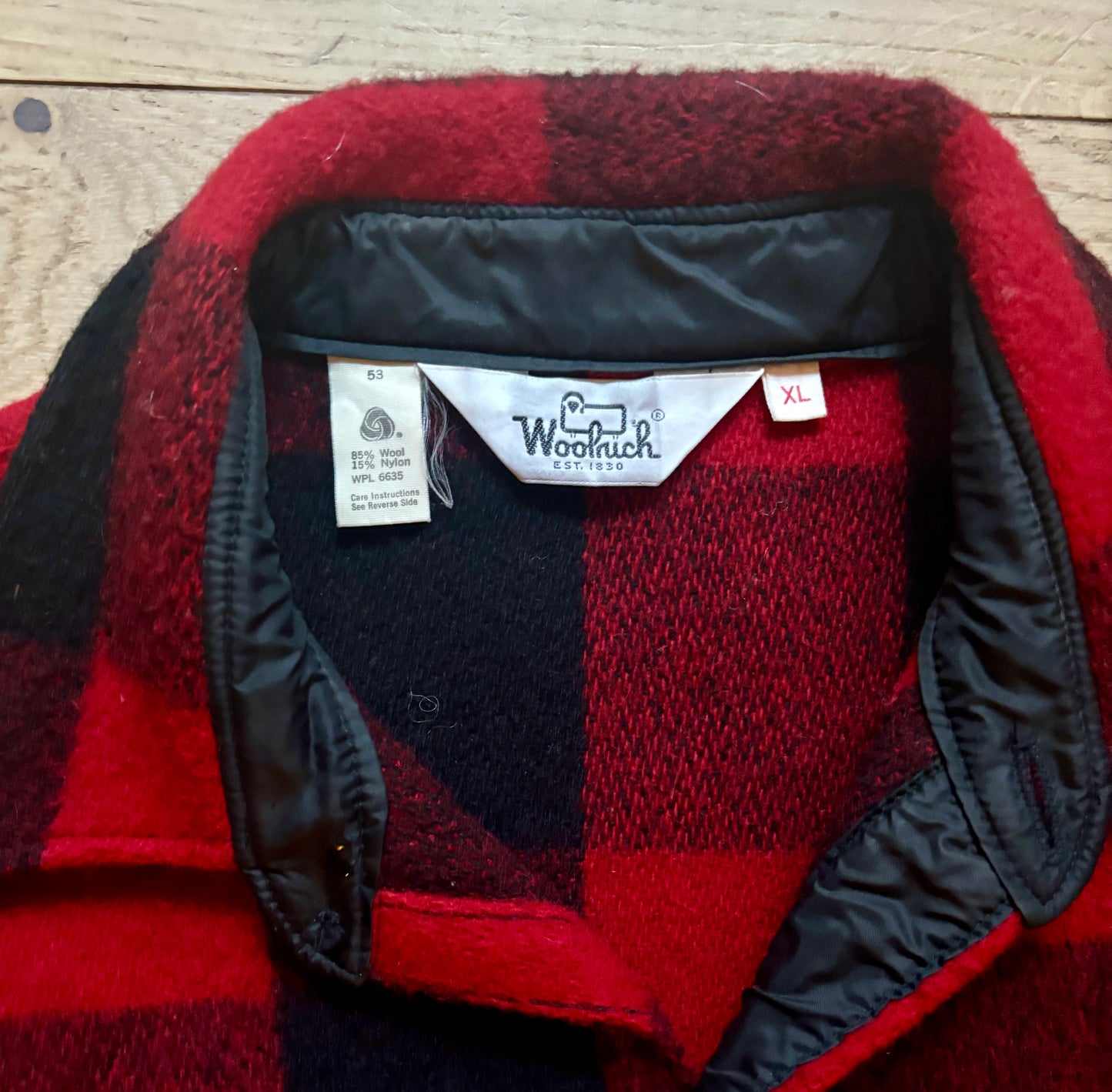 Vintage Buffalo Check Woolrich Jacket