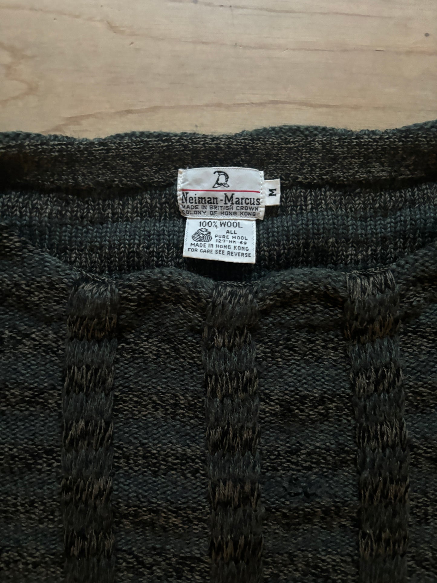 Vintage Cableknit Wool Sweater