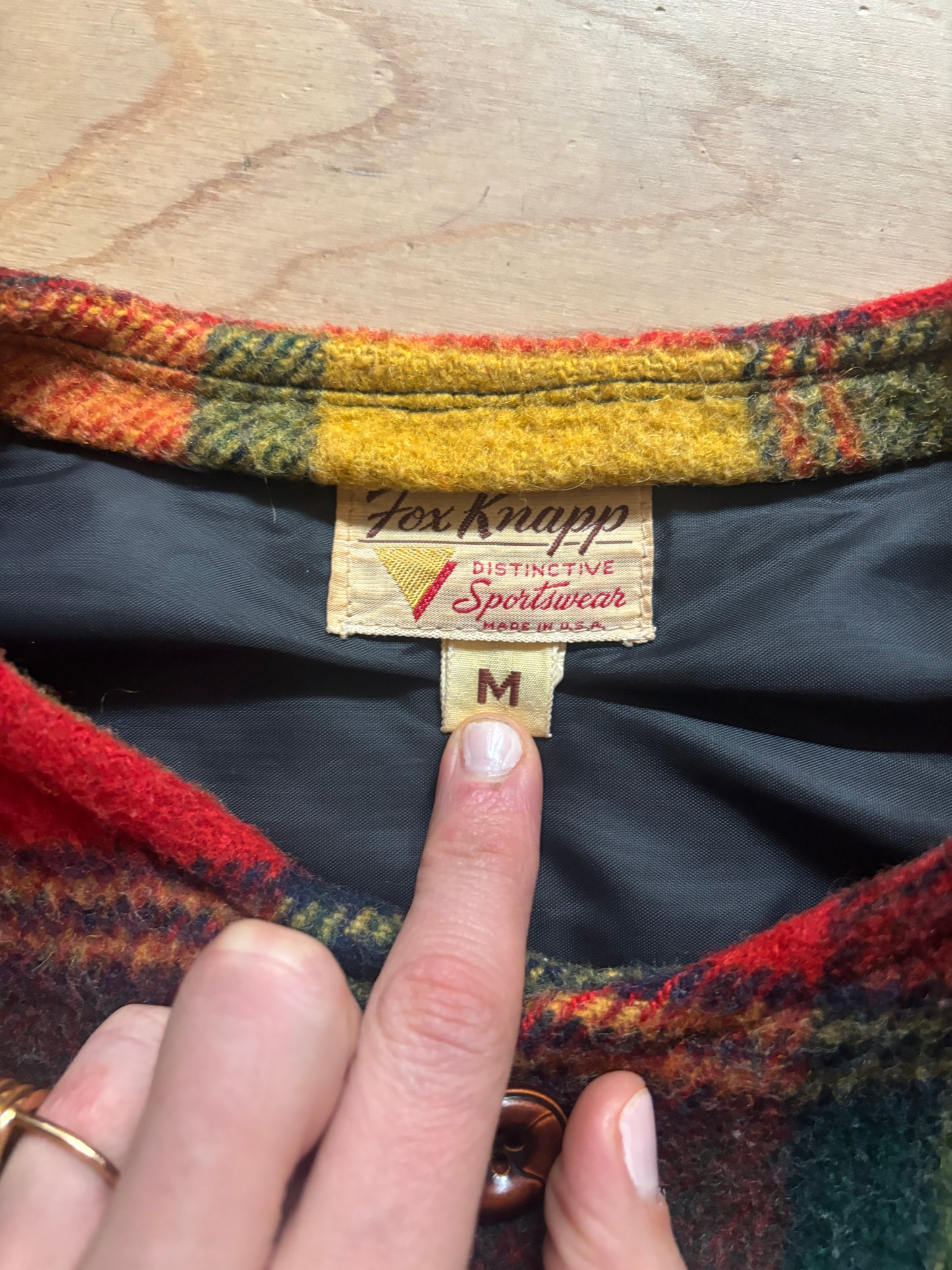 Vintage Plaid Wool Jacket