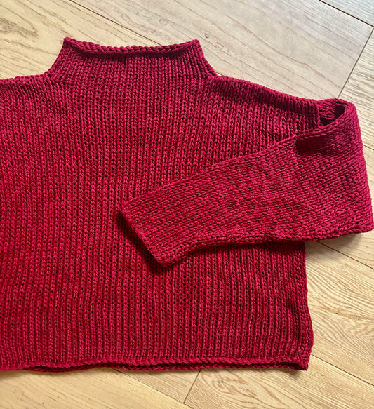 Handmade Funnel Neck Sweater