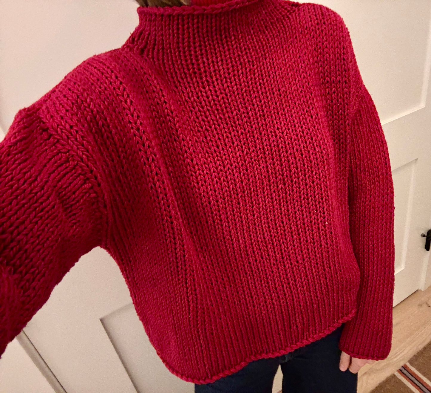 Handmade Funnel Neck Sweater