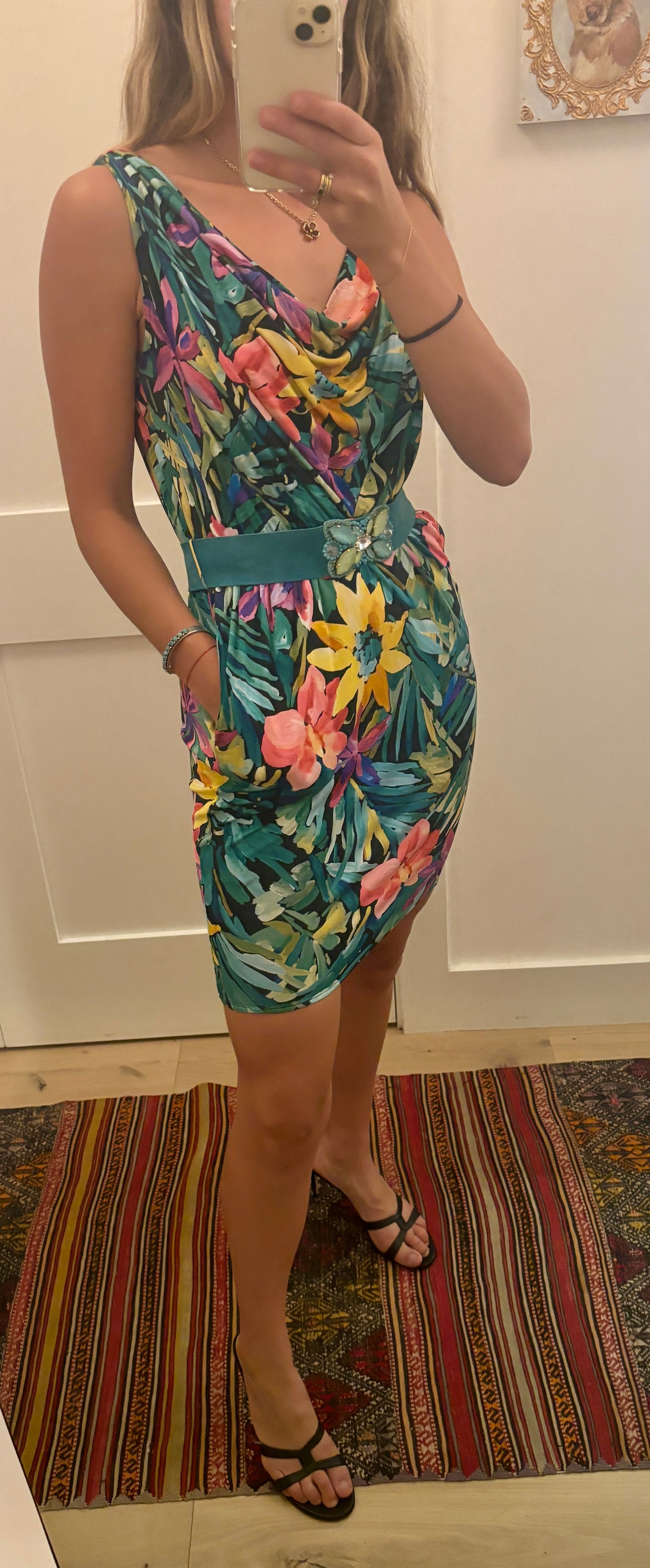 Vintage Blumarine Silk Mini-Dress Spaghetti Westernish Vintage Blumarine Silk Mini-Dress Spaghetti Westernish
