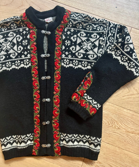 Vintage Norwegian Wool Cardigan