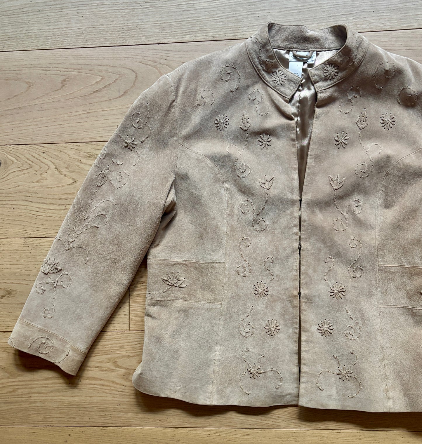 Stitched Suede Jacket