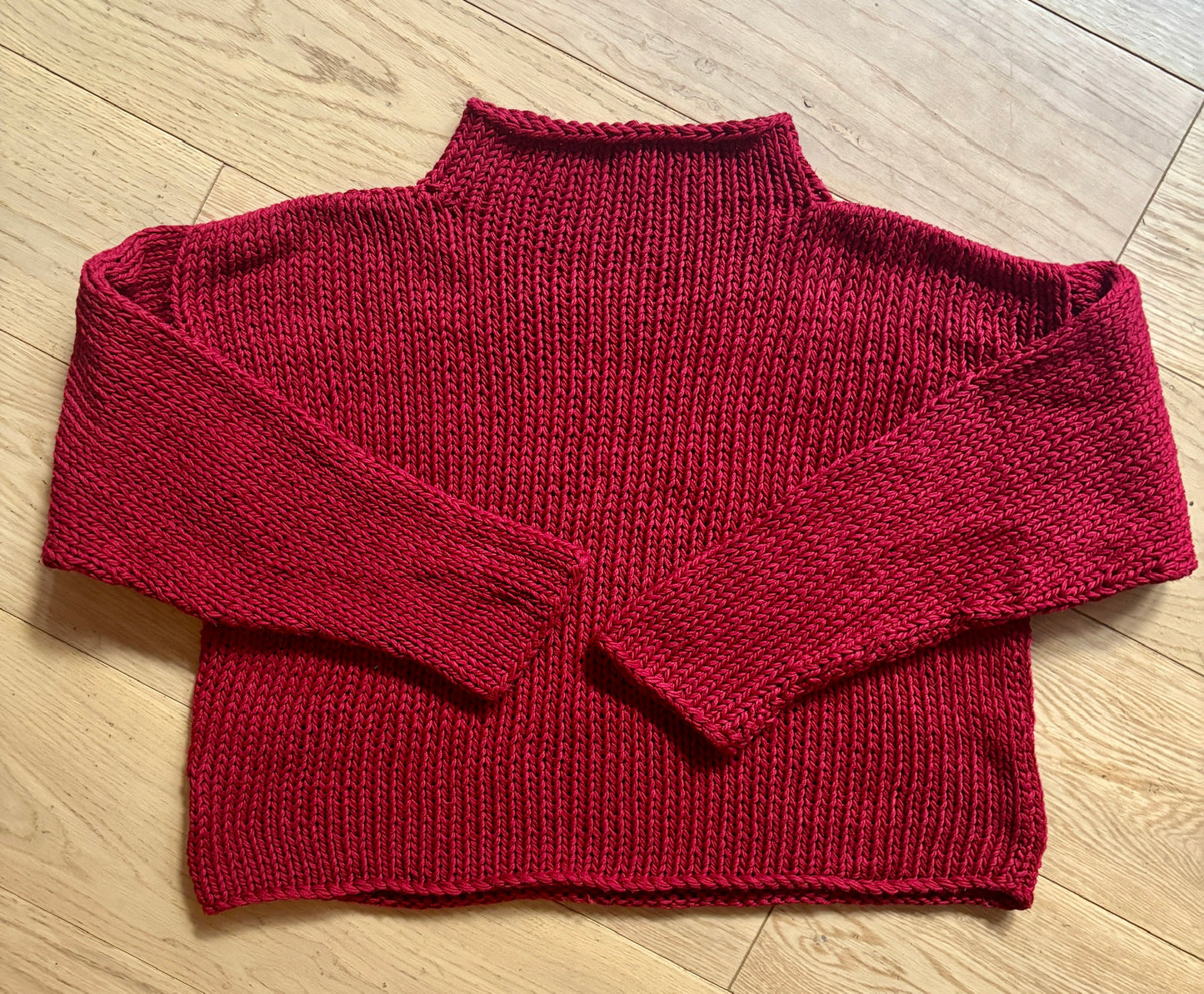 Handmade Funnel Neck Sweater