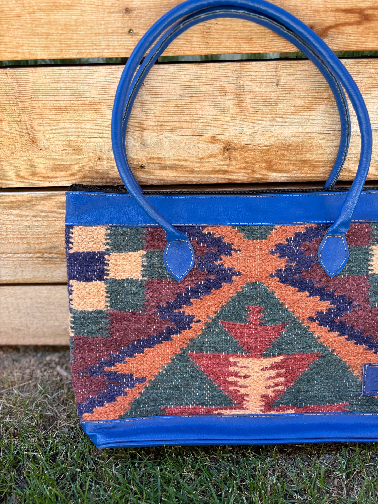 Guatemalan Woven/Leather Bag