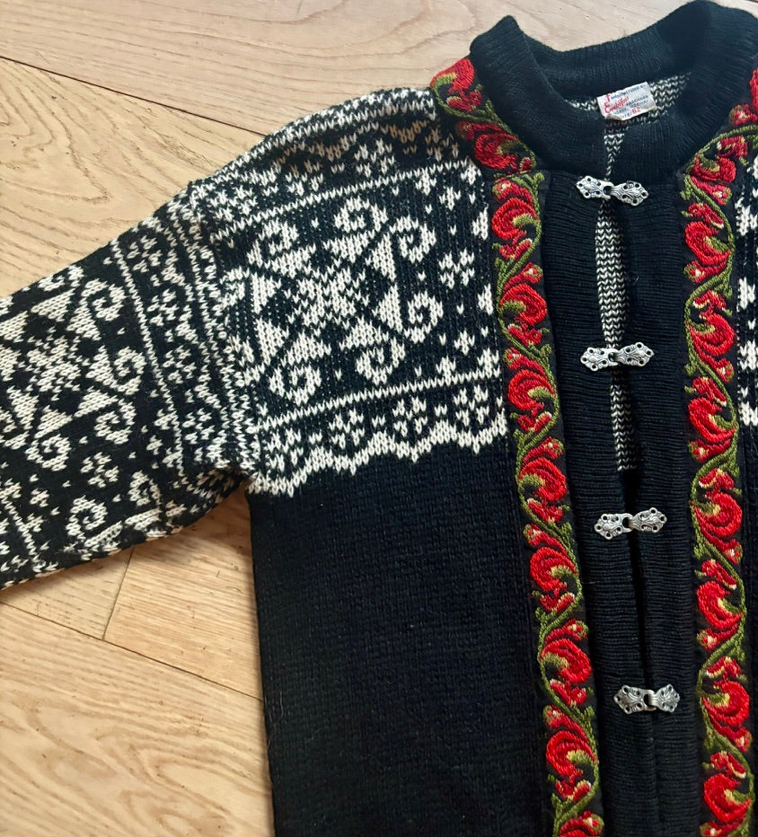 Vintage Norwegian Wool Cardigan