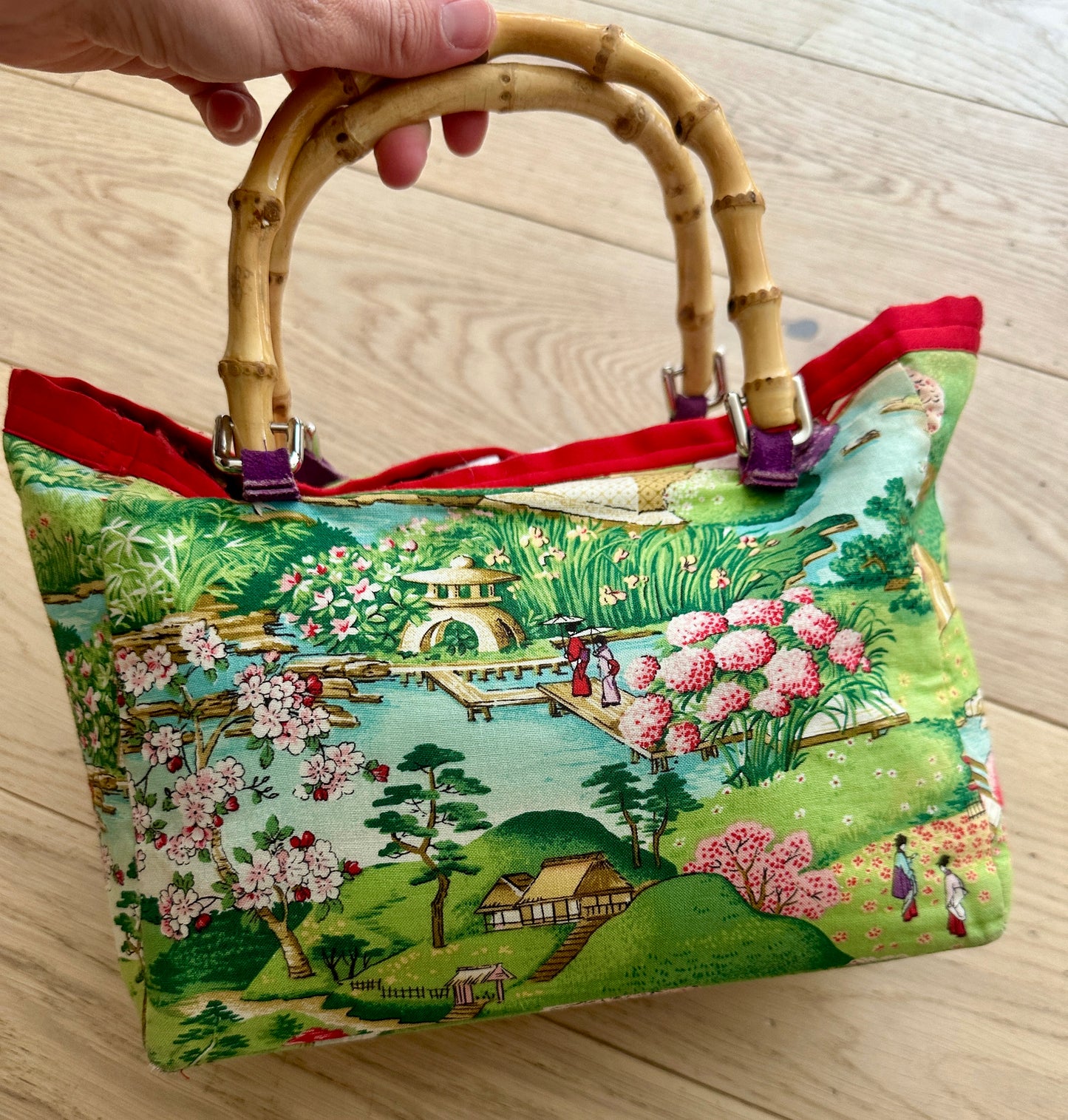 Handmade Cherry Blossom Bag