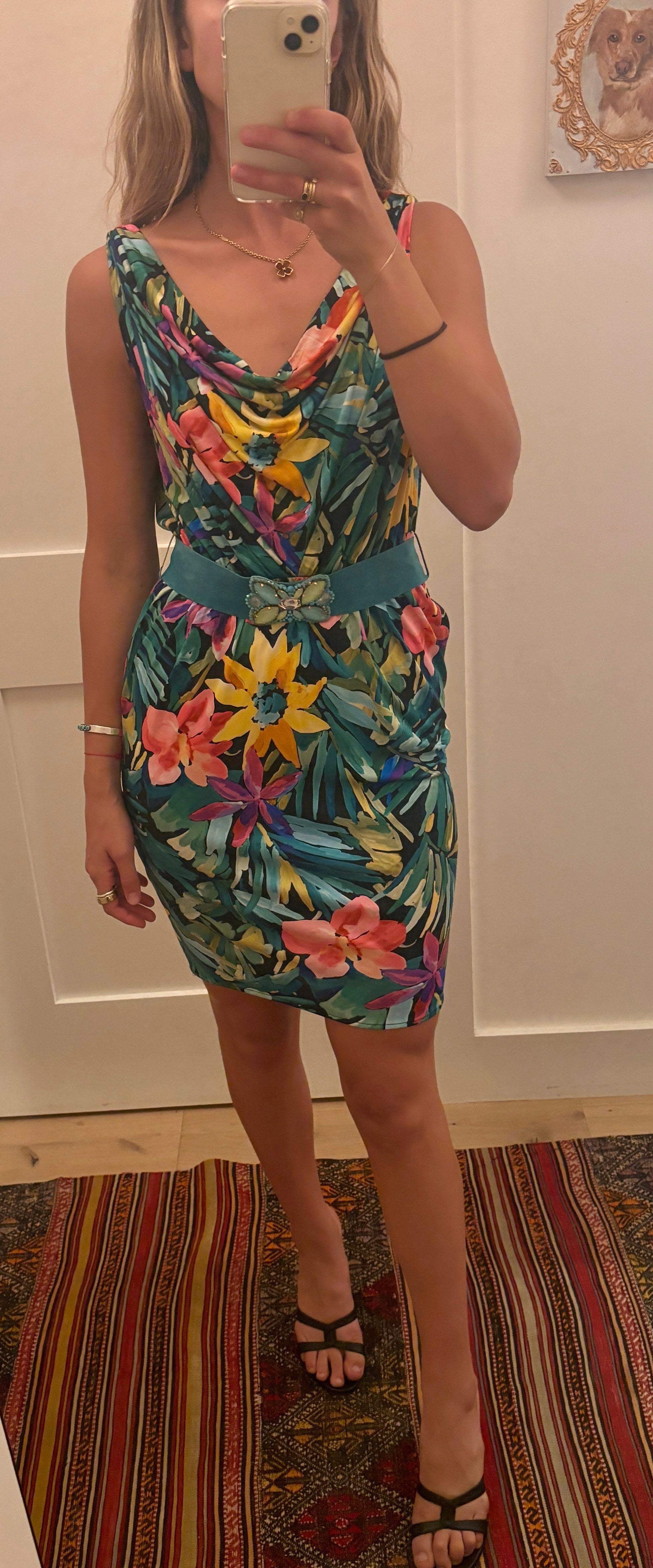 blumarine silk mini dress Vintage Blumarine Silk Mini-Dress