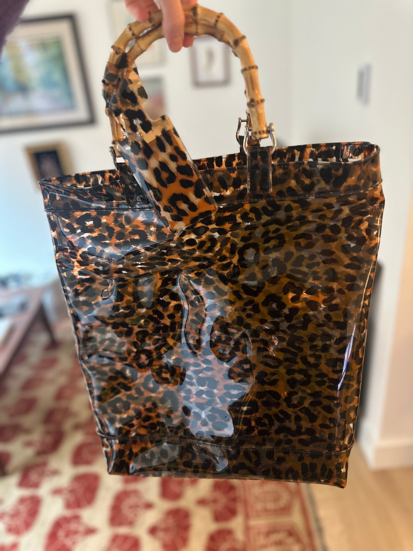 Vintage Leopard Print Tote