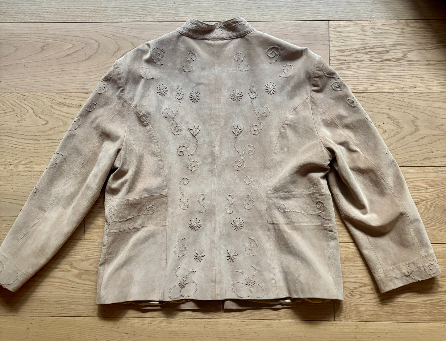 Stitched Suede Jacket