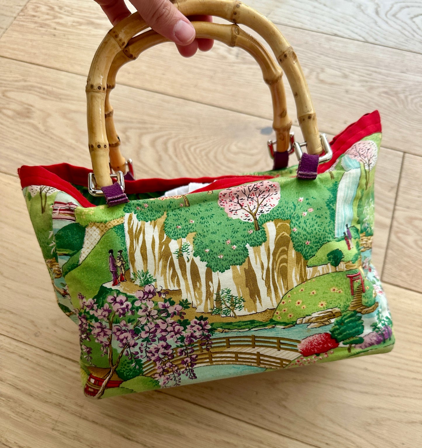 Handmade Cherry Blossom Bag