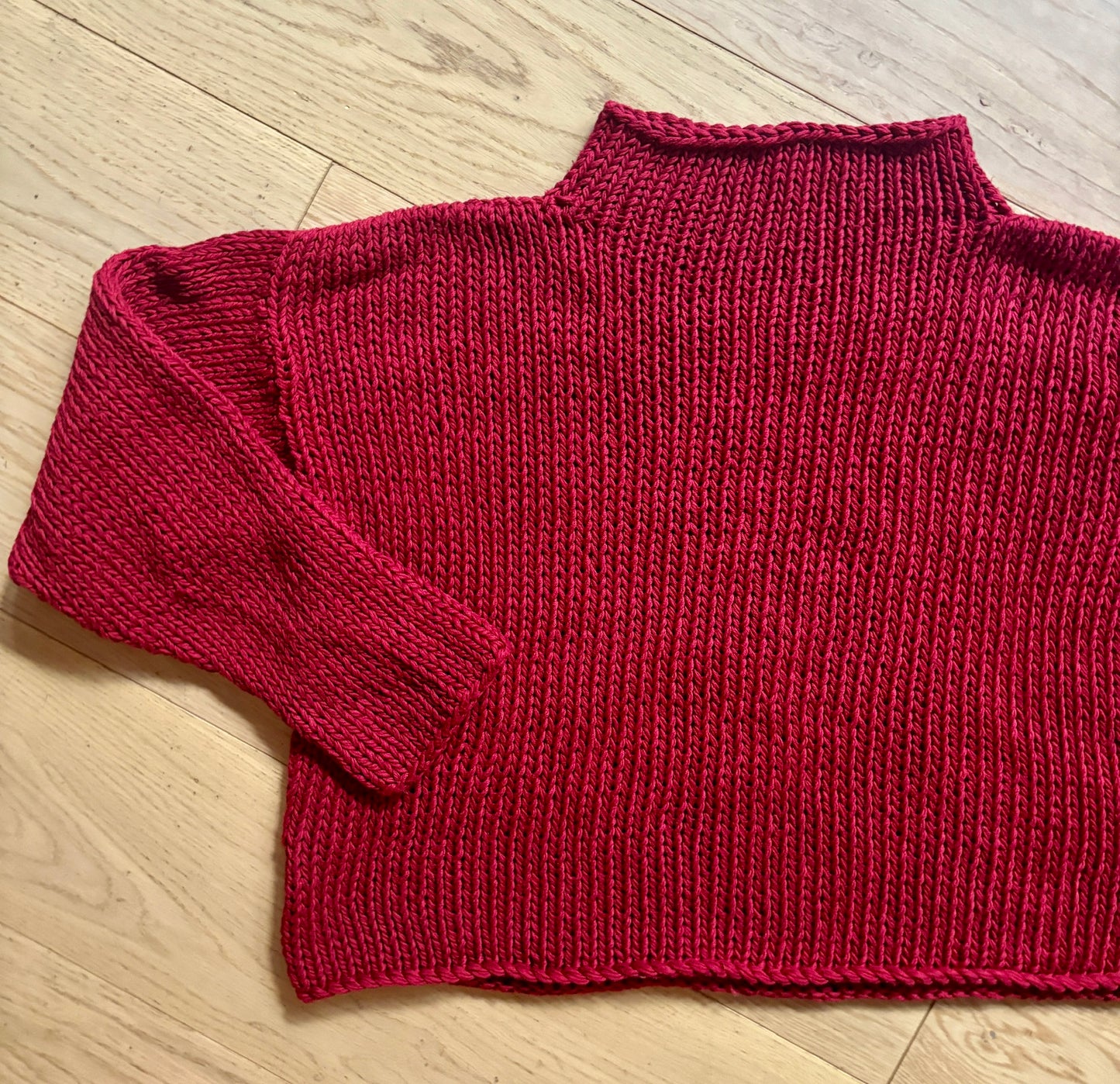 Handmade Funnel Neck Sweater