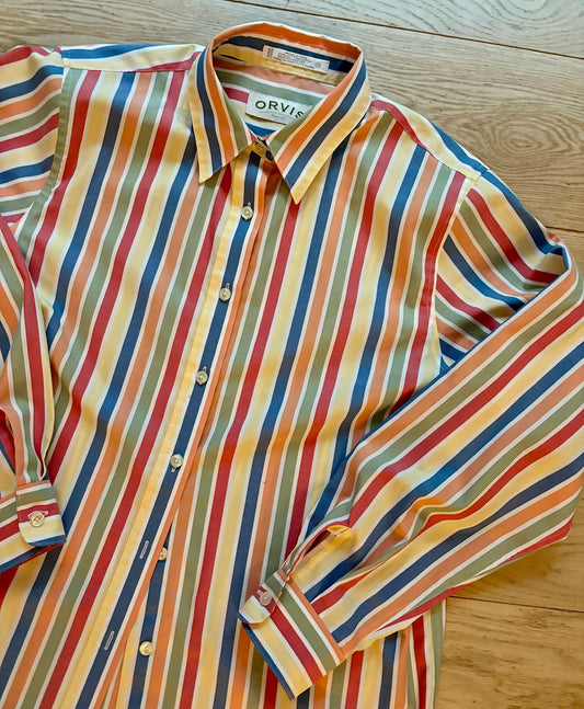 Orvis Colorful Striped Button Down