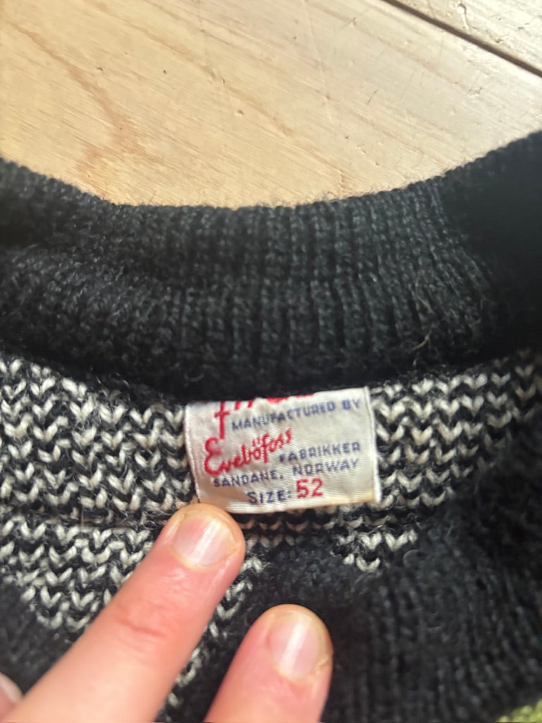 Vintage Norwegian Wool Cardigan