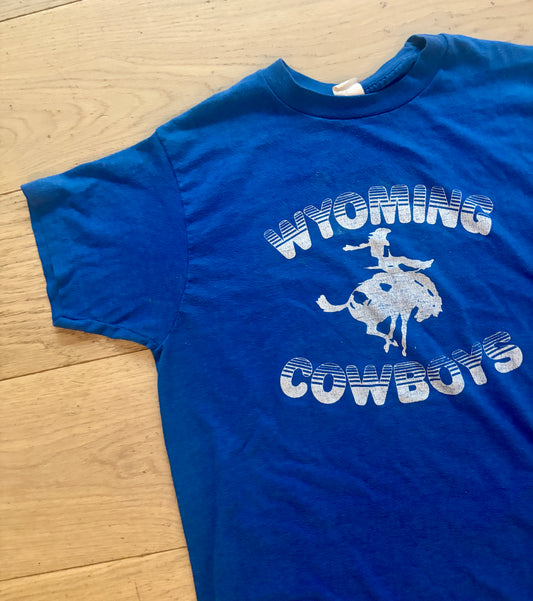 Vintage Single Stitch WY Cowboys Shitt